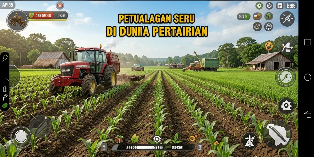 Tampilan menarik dari gameplay pertanian di API88 yang seru.