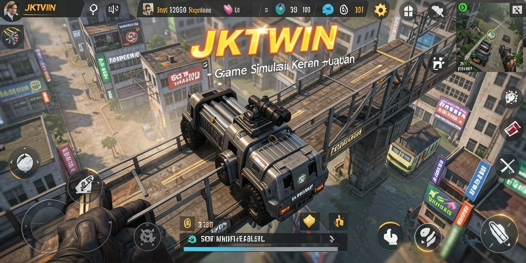 Tampilan menarik dari gameplay JKTWIN dengan elemen simulasi yang mendalam.