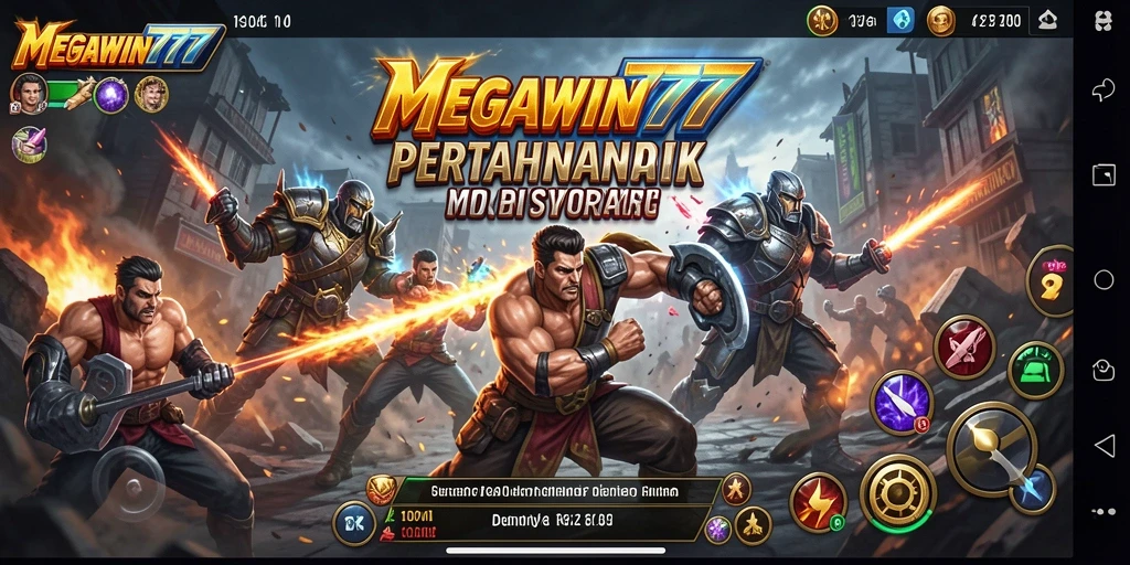 Tampilan gameplay MEGAWIN777 dengan strategi Tower Defense yang menarik.